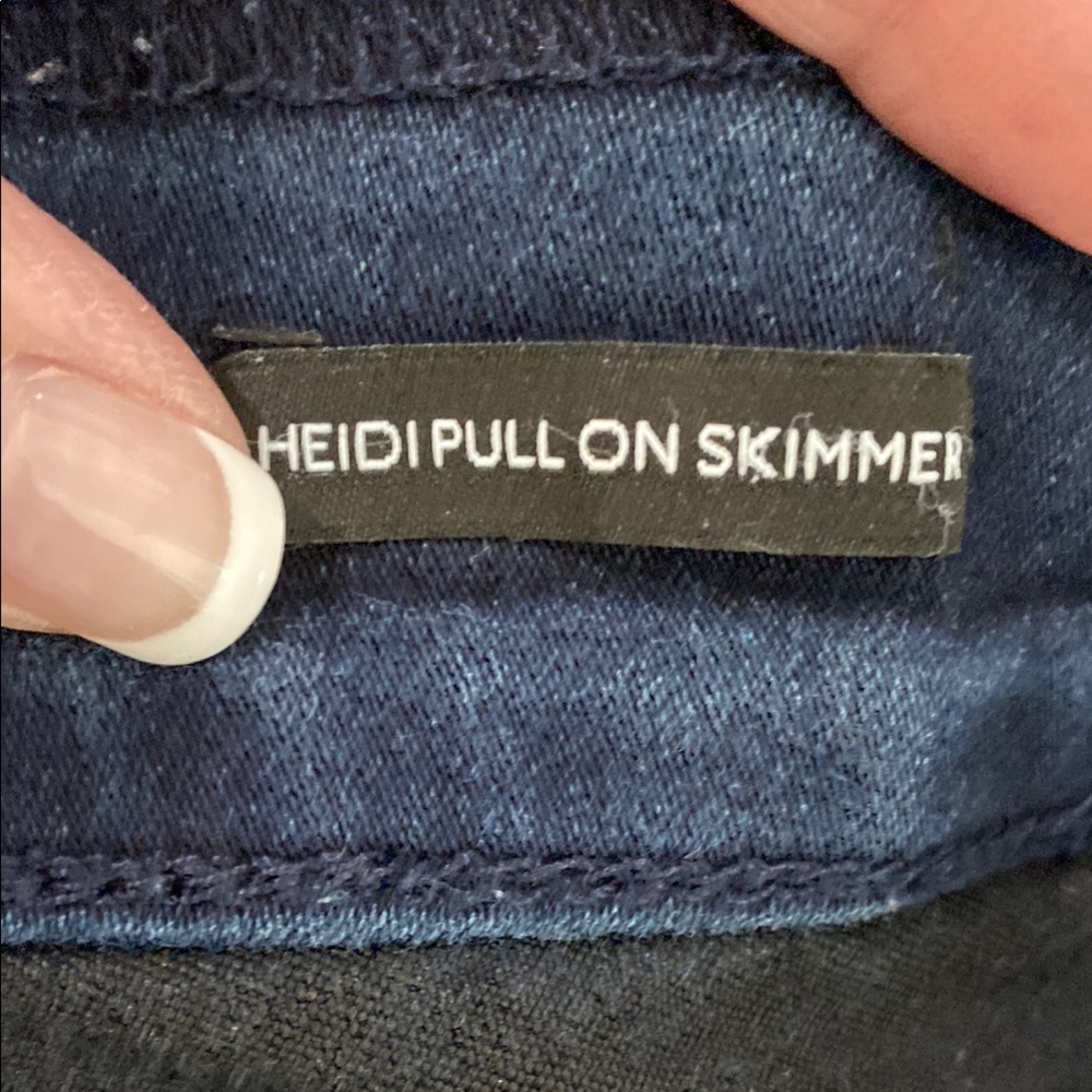 Nine West Dark Blue Jean Long Shorts - Picture 3 of 13